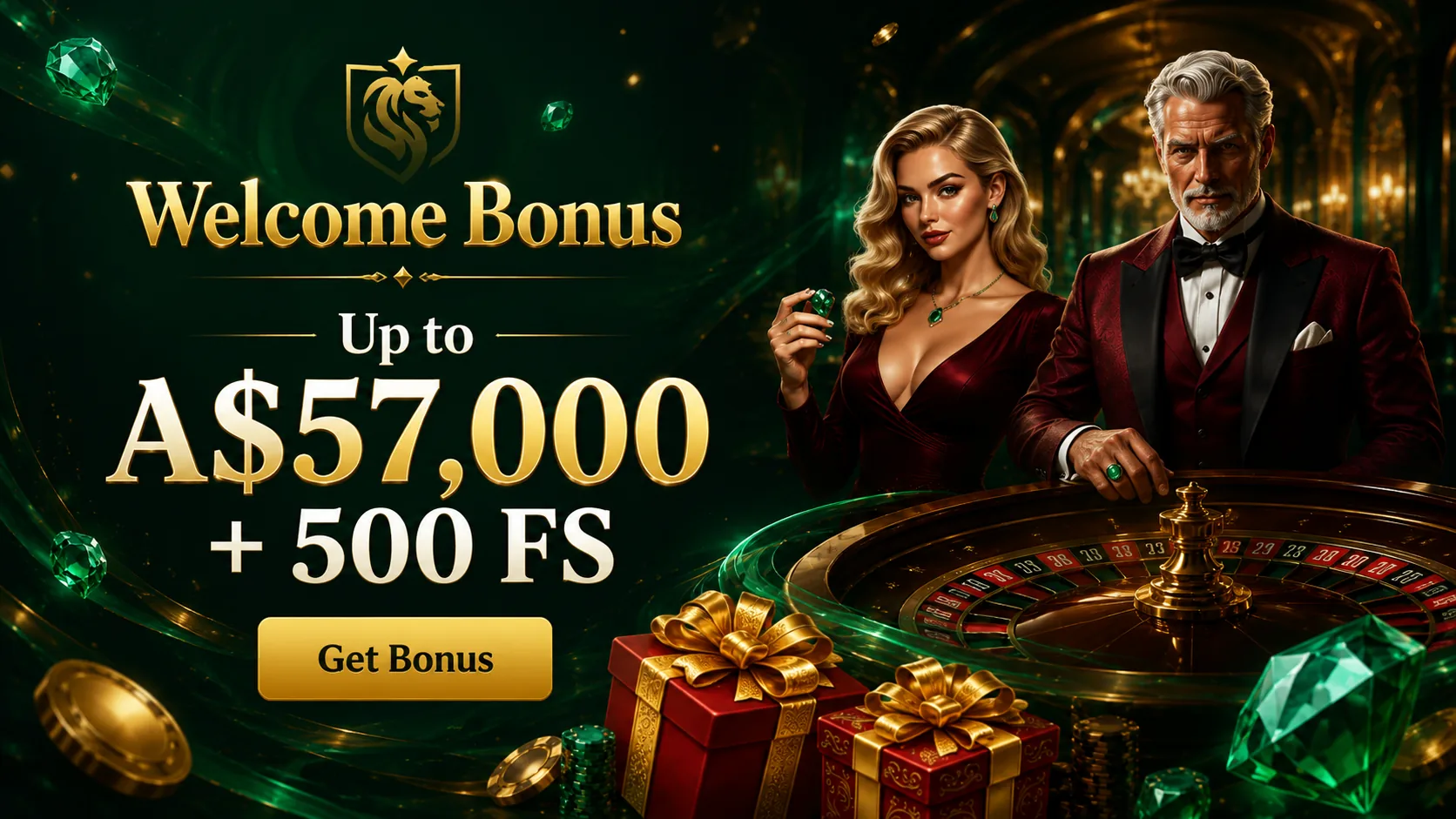 Goldex Casino welcome bonus package with Australian dollar amount